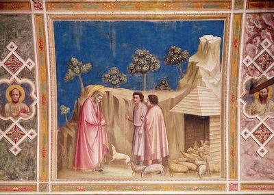 Joaquín entre los pastores, c.1305 de Giotto di Bondone